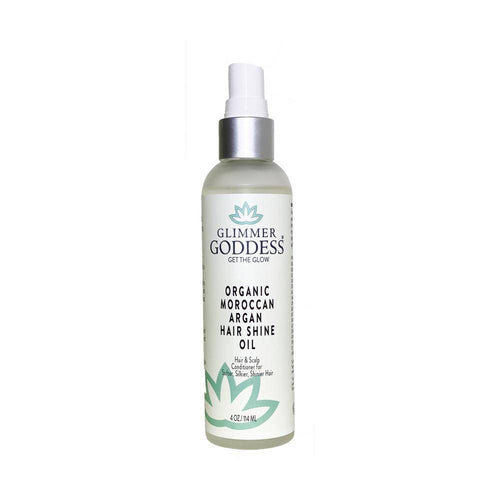 Illuminate Your Hair: Glimmer Goddess Organic Moroccan Argan Hair Shine Oil!