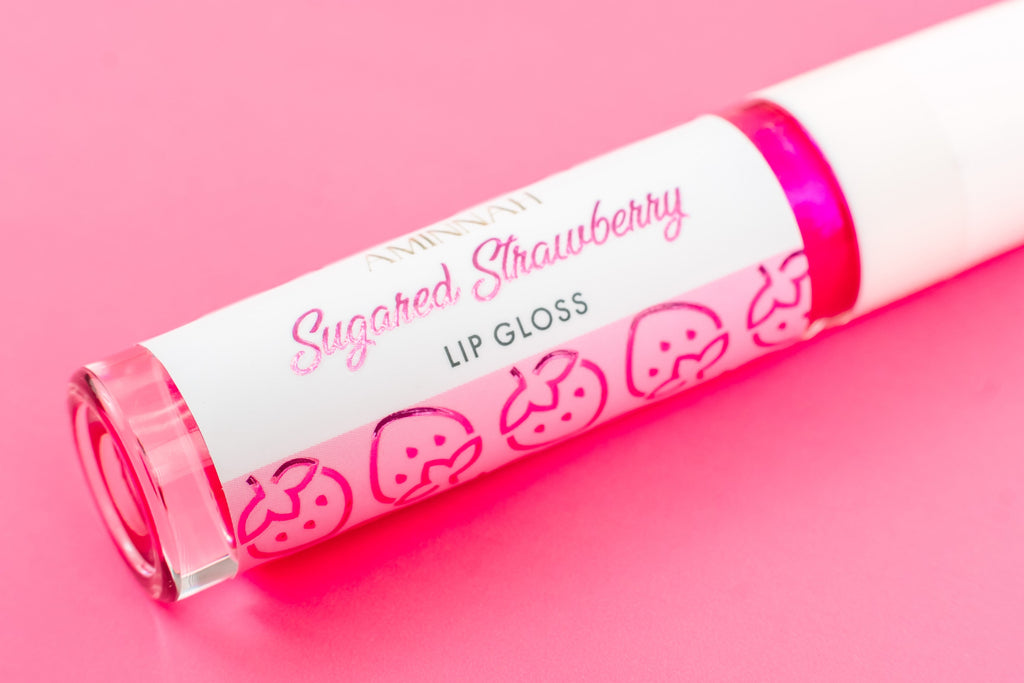 Sugared Strawberry Lip Gloss-2