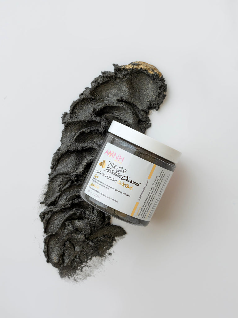 24K Gold & Activated Charcoal Sugar Scrub-0