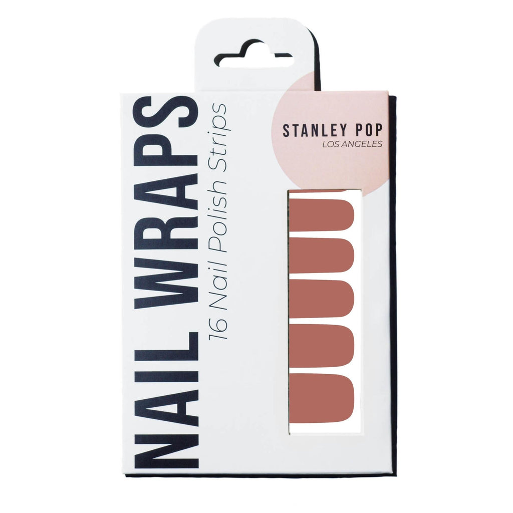 Burnt Orange Nail Polish Wraps-3