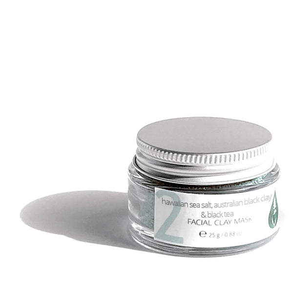 Hawaiian Sea Salt, Australian Black Clay & Black Tea Facial Clay Mask-0