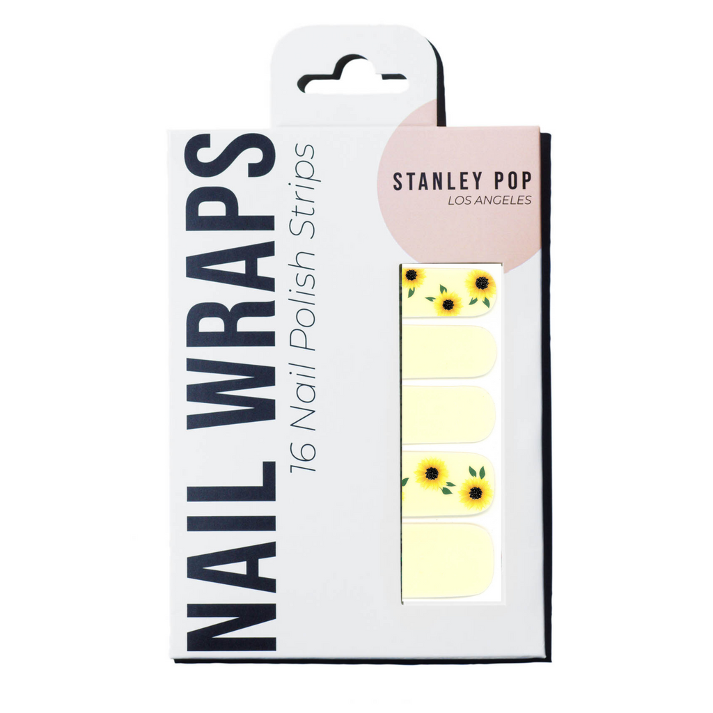 Sunflower Nail Polish Wraps-1