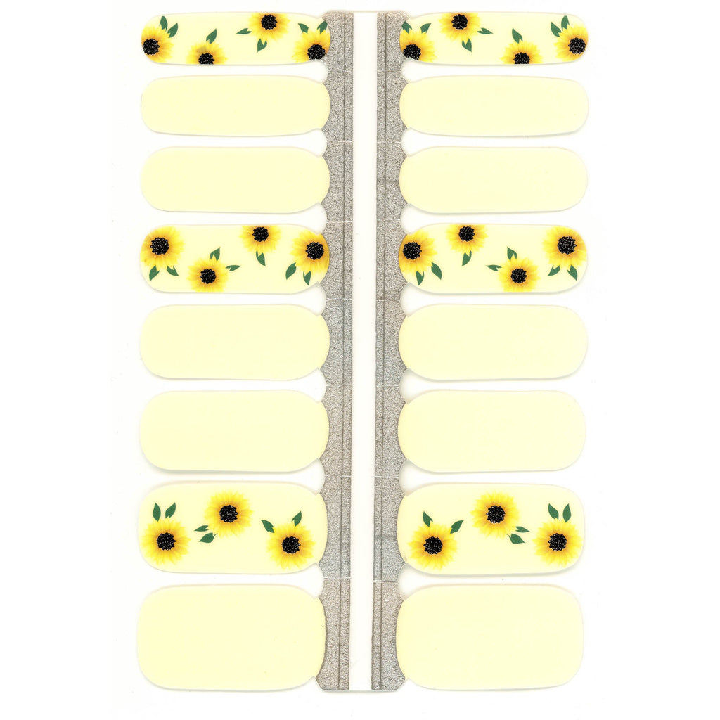 Sunflower Nail Polish Wraps-0