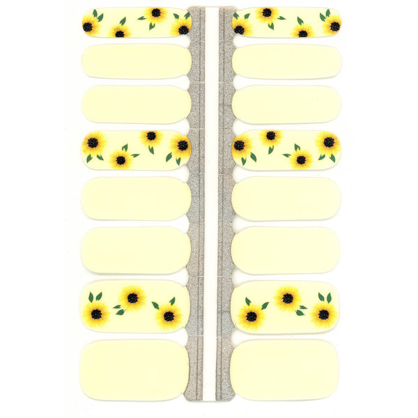 Sunflower Nail Polish Wraps-0