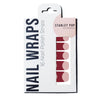 Red French Tip Nail Polish Wraps-2