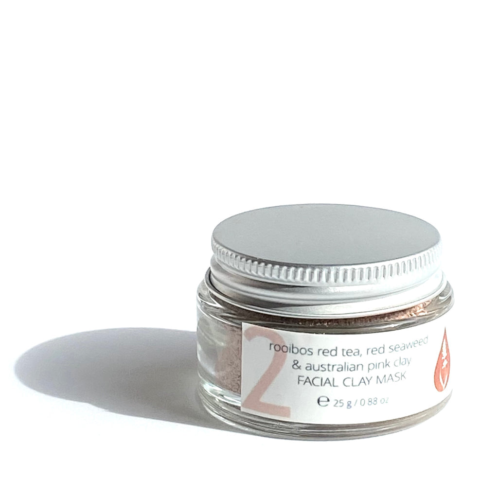 Rooibos Red Tea, Red Seaweed & Australian Pink Clay Facial Mask-0