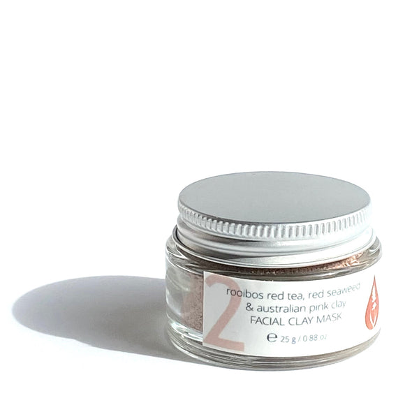 Rooibos Red Tea, Red Seaweed & Australian Pink Clay Facial Mask-0